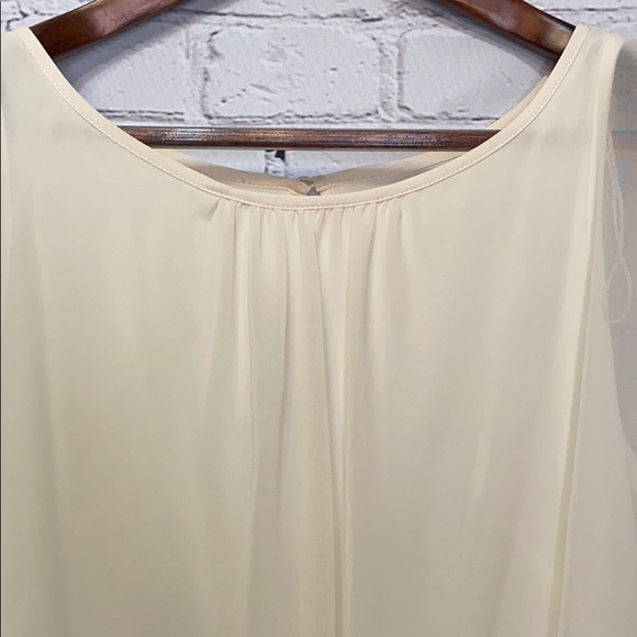 Aidan by Aidan Mattox Cream Blouse Top Gold Sequin Skirt Formal Dress Size 2 - Picture 4 of 14